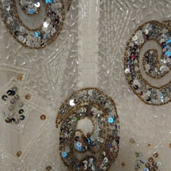 Stunning Nite Line Silk Beaded Dress - Picture 7 of 8